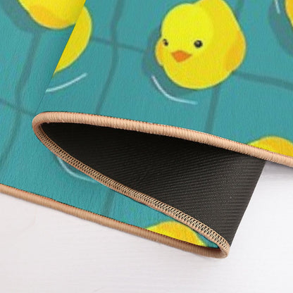 Rubber Ducks on Vacation  Easy Maintenance Bath Mat