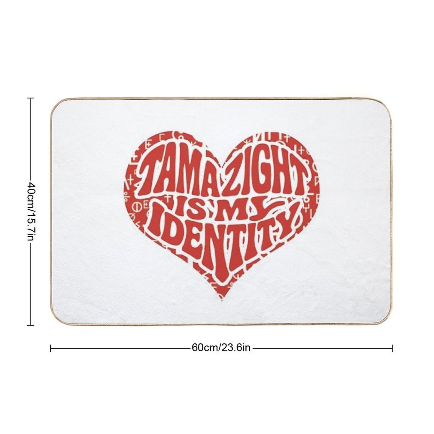 Tamazight Is My Identity  Absorbent Bath Mat