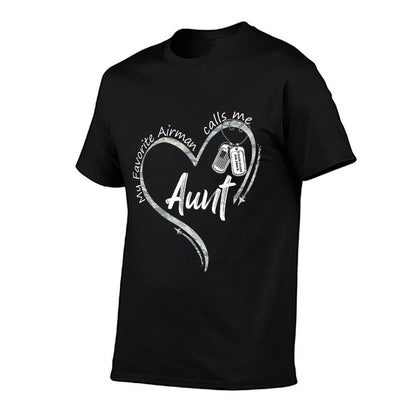 My Favorite Airman Calls Me Aunt Air Force Graduation Aunt  Breathable T-Shirt