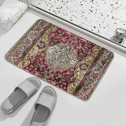 Farahan Arak West Persian Silk Rug Print  Multi-Purpose Bath Mat