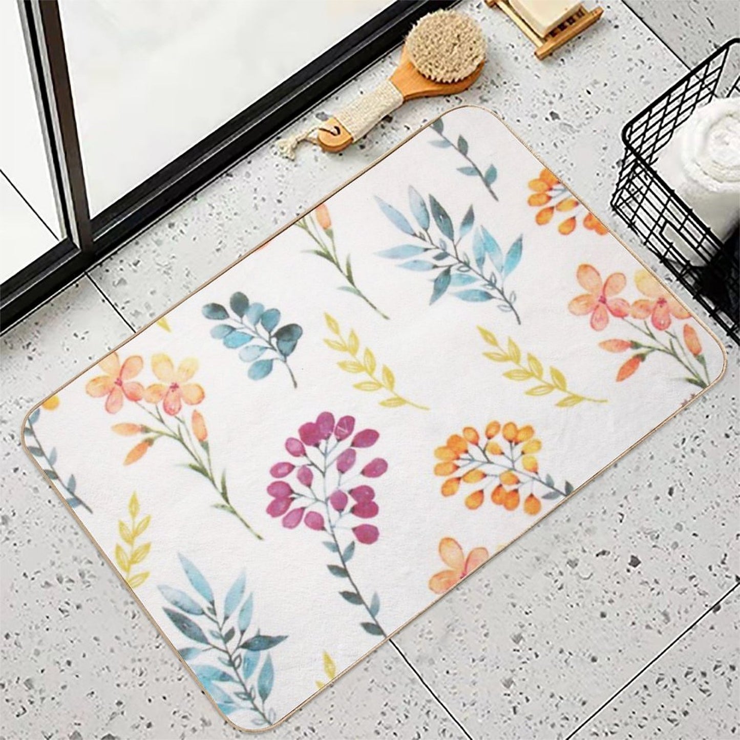 Colorful Design  Easy To Clean Bath Mat