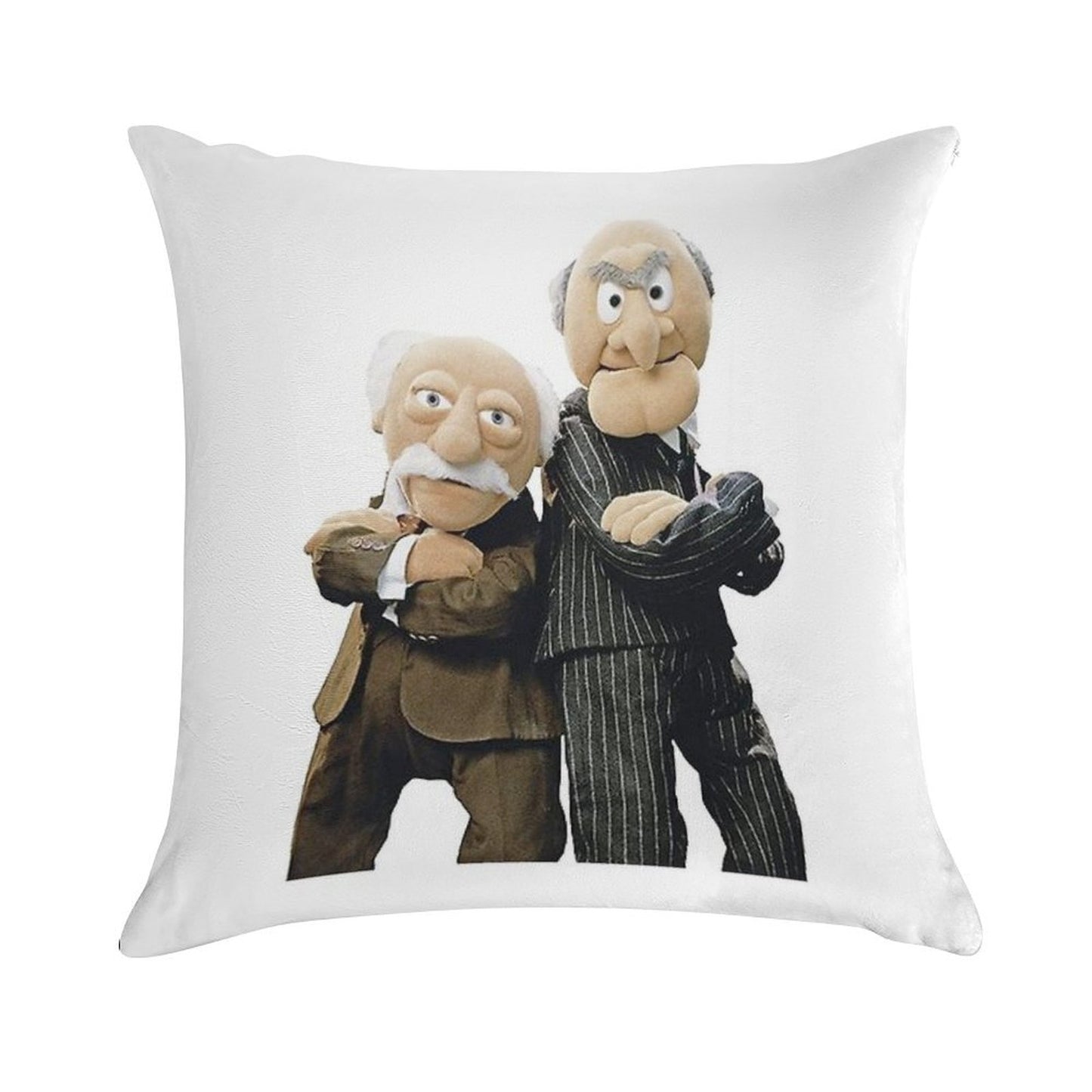 Statler And Waldorf Soft Gift Ready Throw Pillow