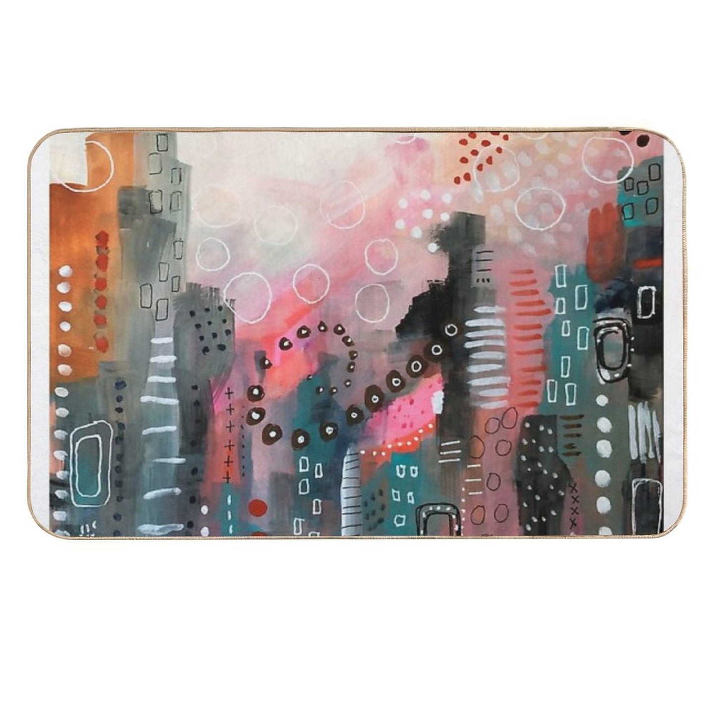 Magical City  Dirt-Trapping Bath Mat