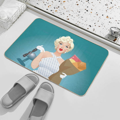 The Girl  Absorbent Bath Mat