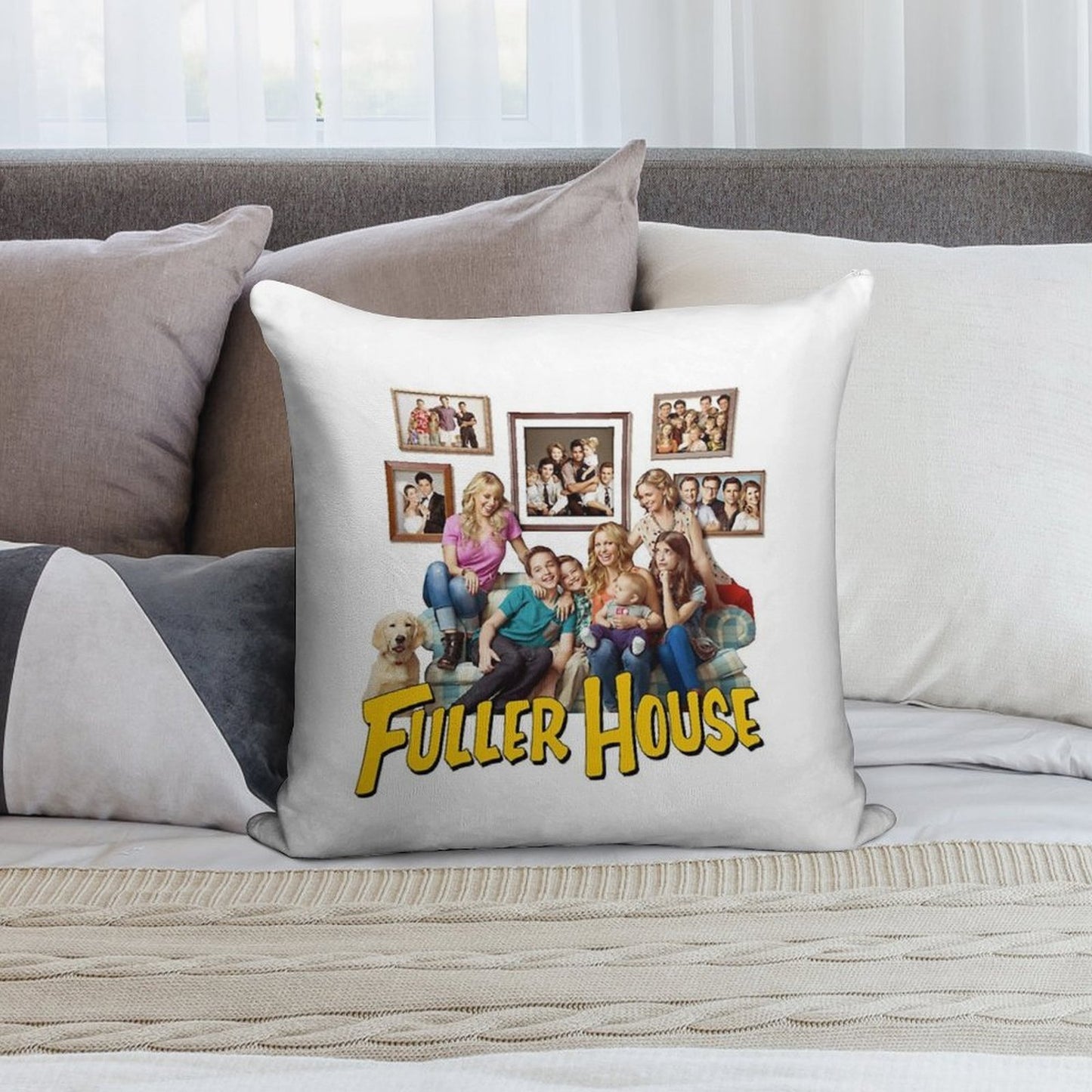Fuller House Cast Merch Soft Bedroom Essential Throw Pillow