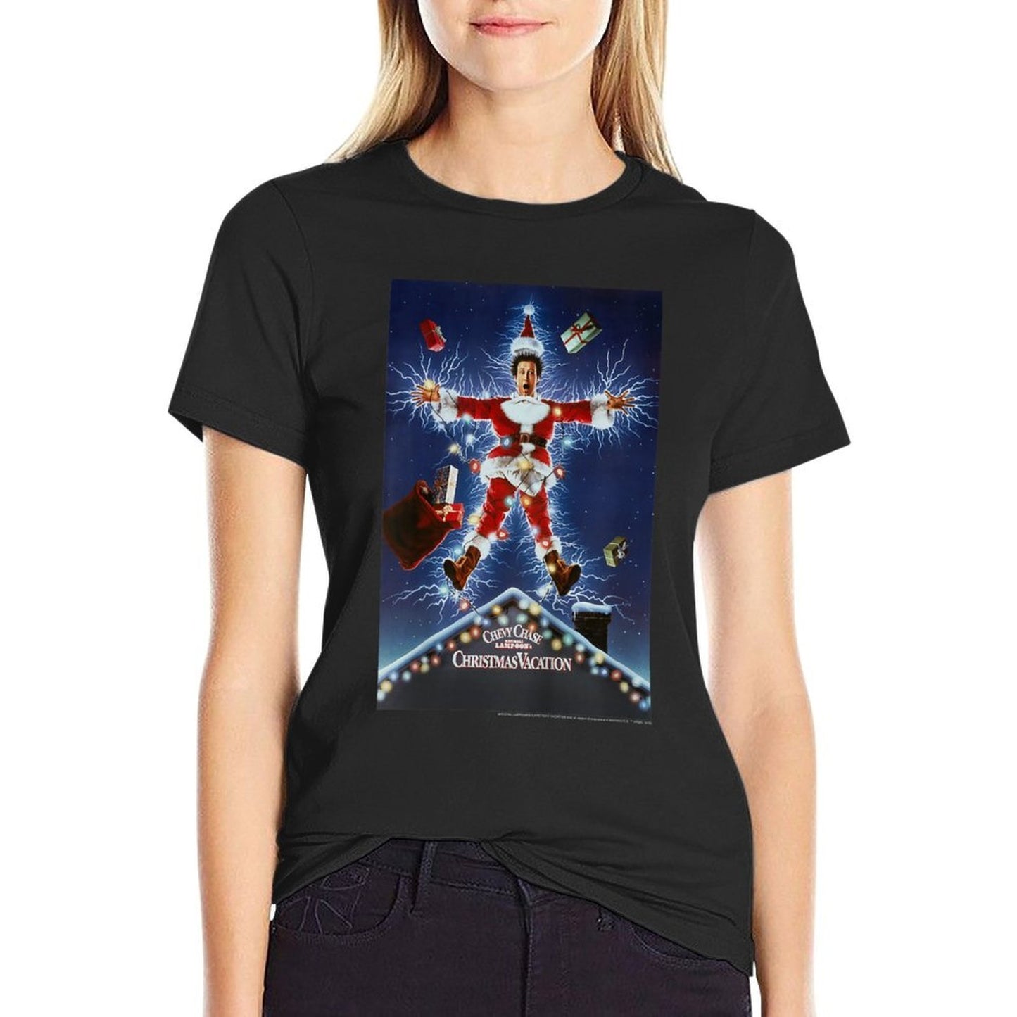 Kids National Lampoons Christmas Vacation Classic Movie Poster  Slim-fit Cut T-Shirt