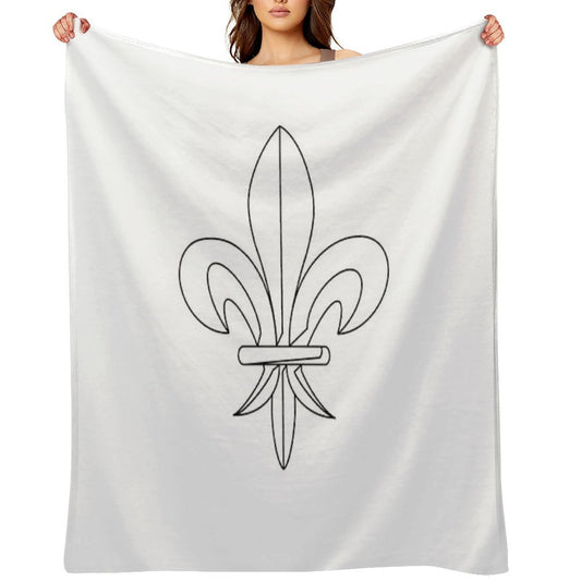 Fleur De Lys Shrink-resistant Throw Blanket