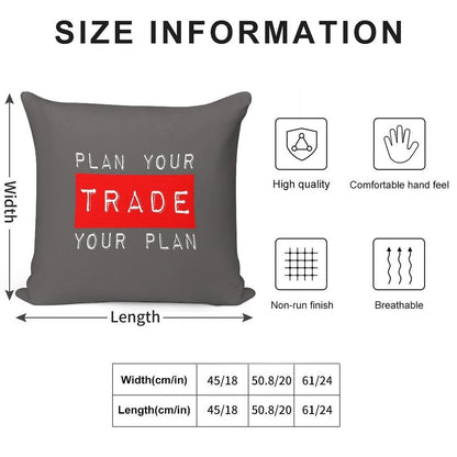Plan Your Trade Your Plan Soft Durable Construction Throw Pillow