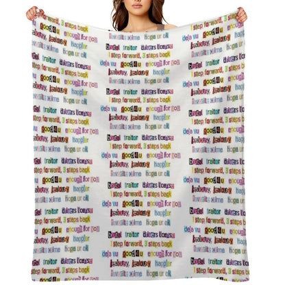 Sour Song Titles Anti-pilling Throw Blanket