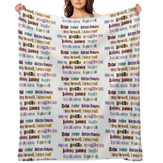 Sour Song Titles Anti-pilling Throw Blanket