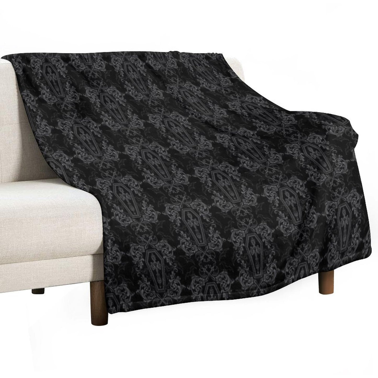 Vampire Coffin Durable Throw Blanket