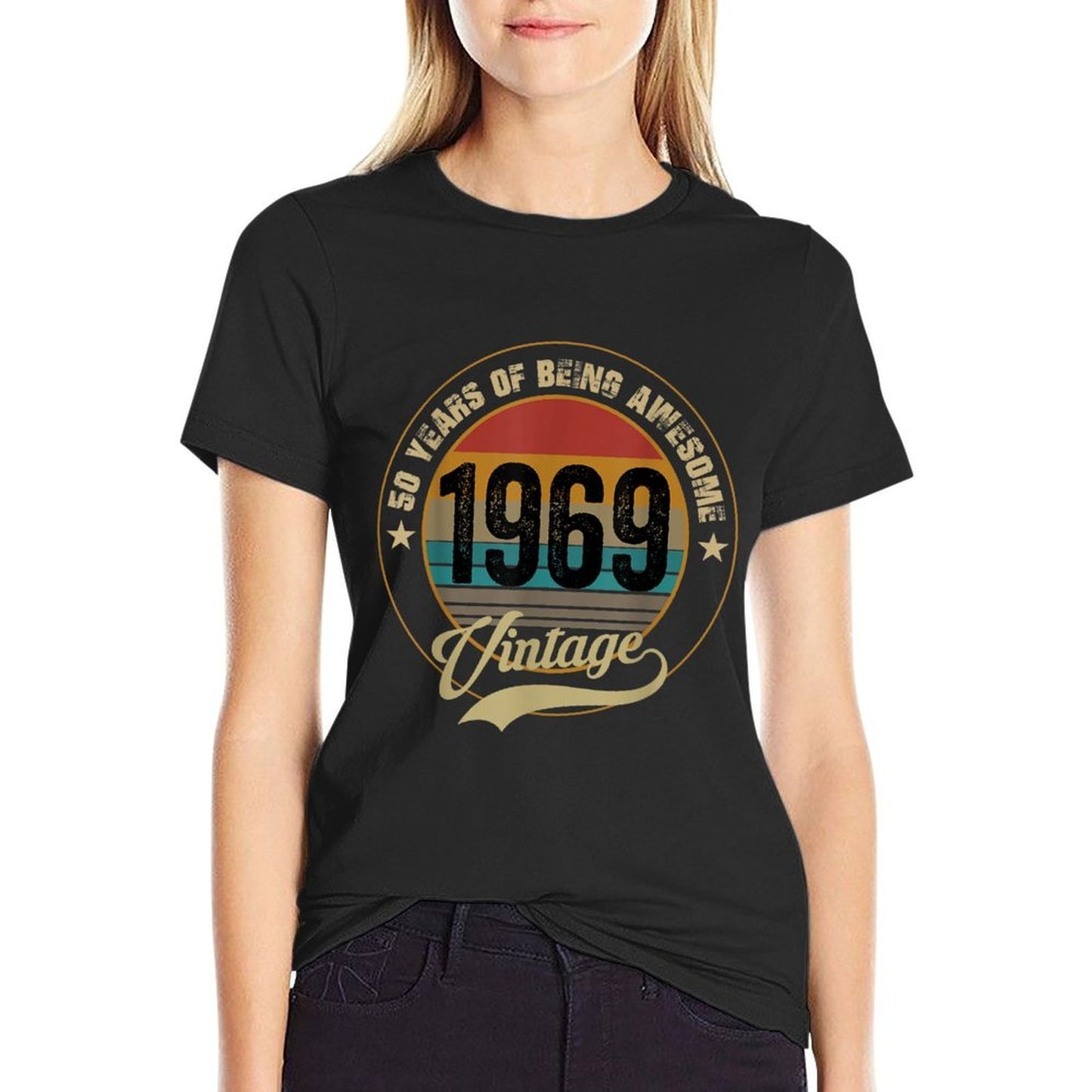 Awesome Since 1969 50th Birthday Gifts 50 Year Old  Versatile T-Shirt