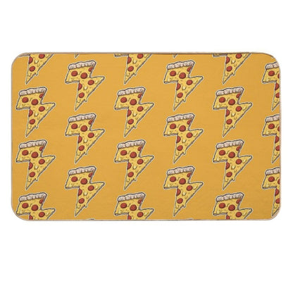 Thunder Cheesy Pizza  High-Traffic Bath Mat