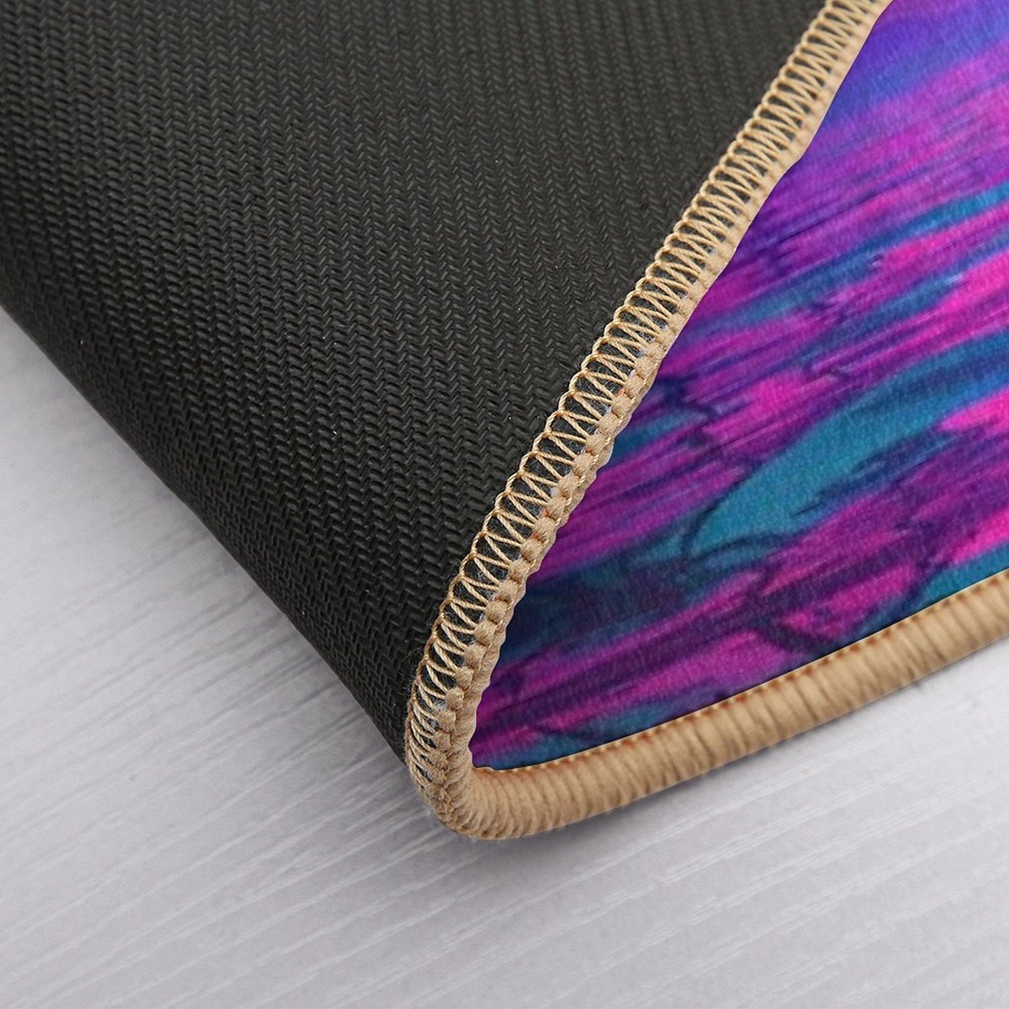 Neon Tides A Vaporwave Celebration of Oceanic Visions  Non-Slip Bath Mat