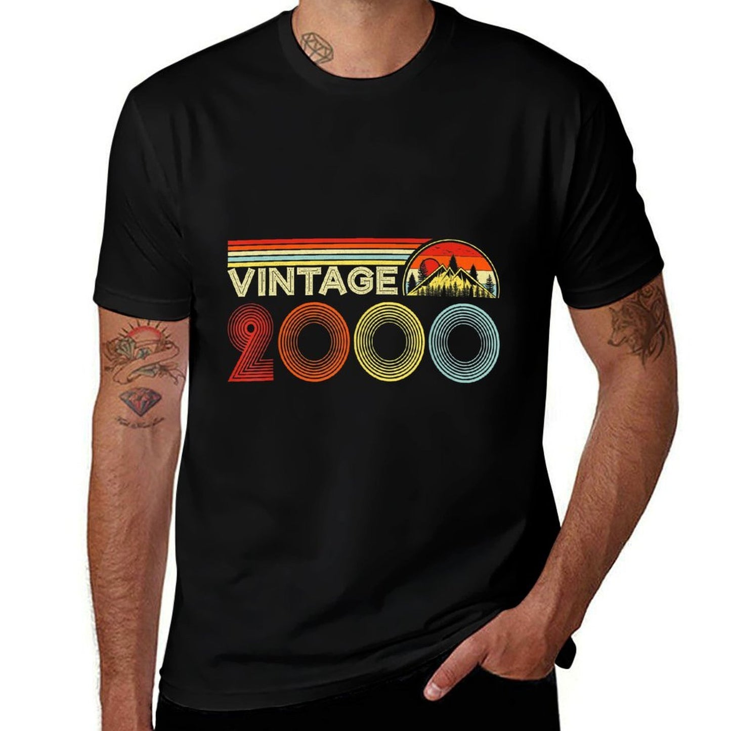 Vintage 2000 21 Years Old Retro Boys And Girls 21st Birthday  Easy-care T-Shirt