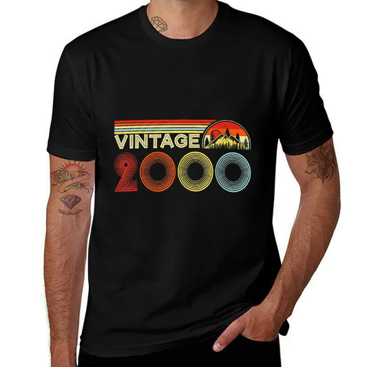 Vintage 2000 21 Years Old Retro Boys And Girls 21st Birthday  Easy-care T-Shirt