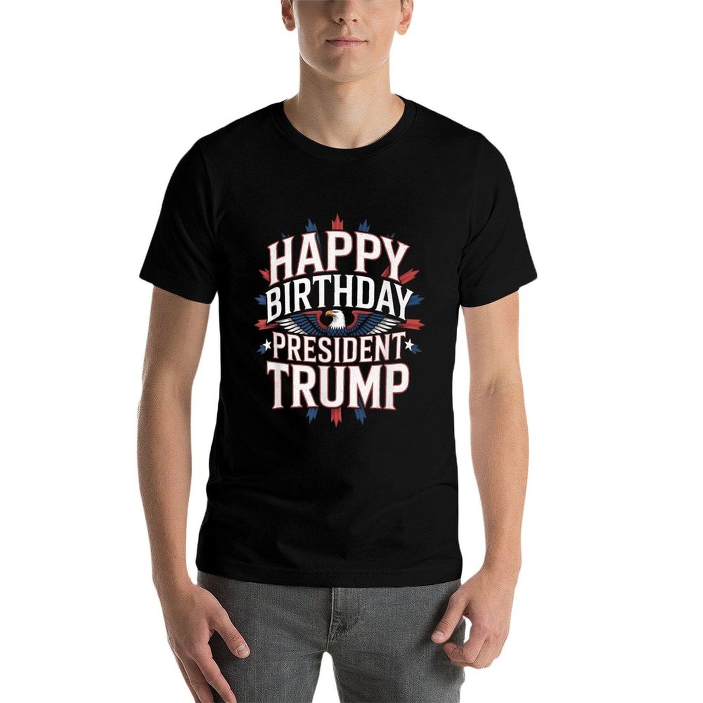 Happy Birthday President Trump - Trump Birthday Parade  Moisture-wicking T-Shirt