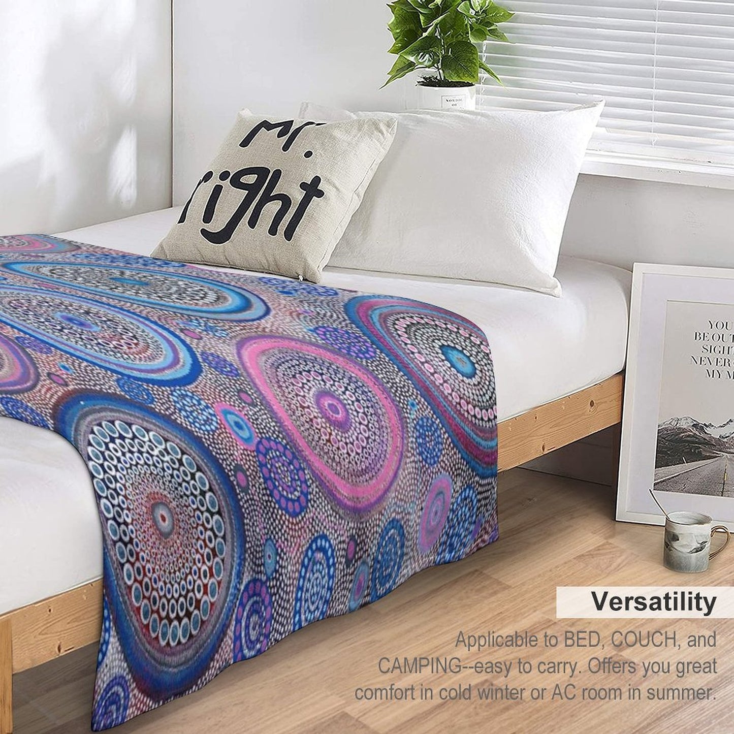 Seven Sister's Dreaming Travel-friendly Throw Blanket