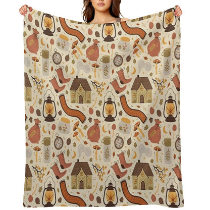 A Walk in The Woods Easy Care Throw Blanket