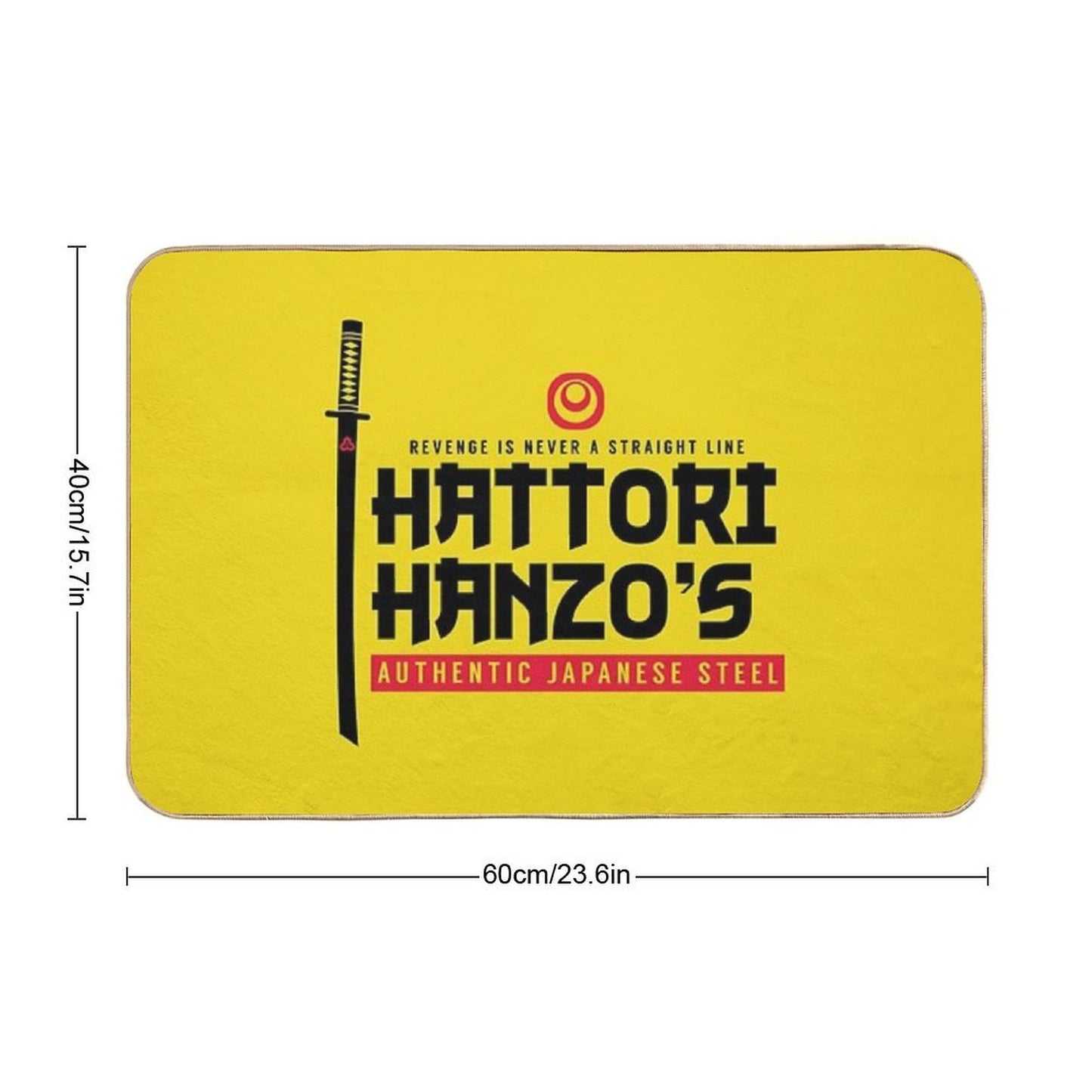 Japanese Steel Dark Version  Long-Lasting Bath Mat