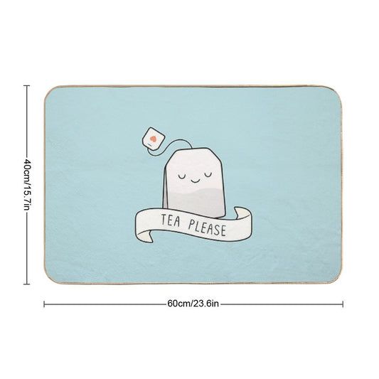 Tea Please  Eco-Friendly Bath Mat