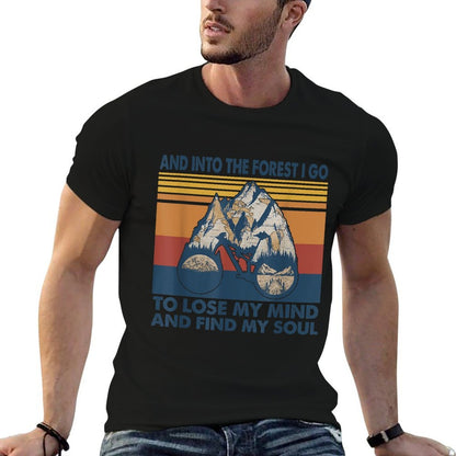 Mountain Bike And Into The Forest I Go To Lose My Mind  Eco-friendly Material T-Shirt