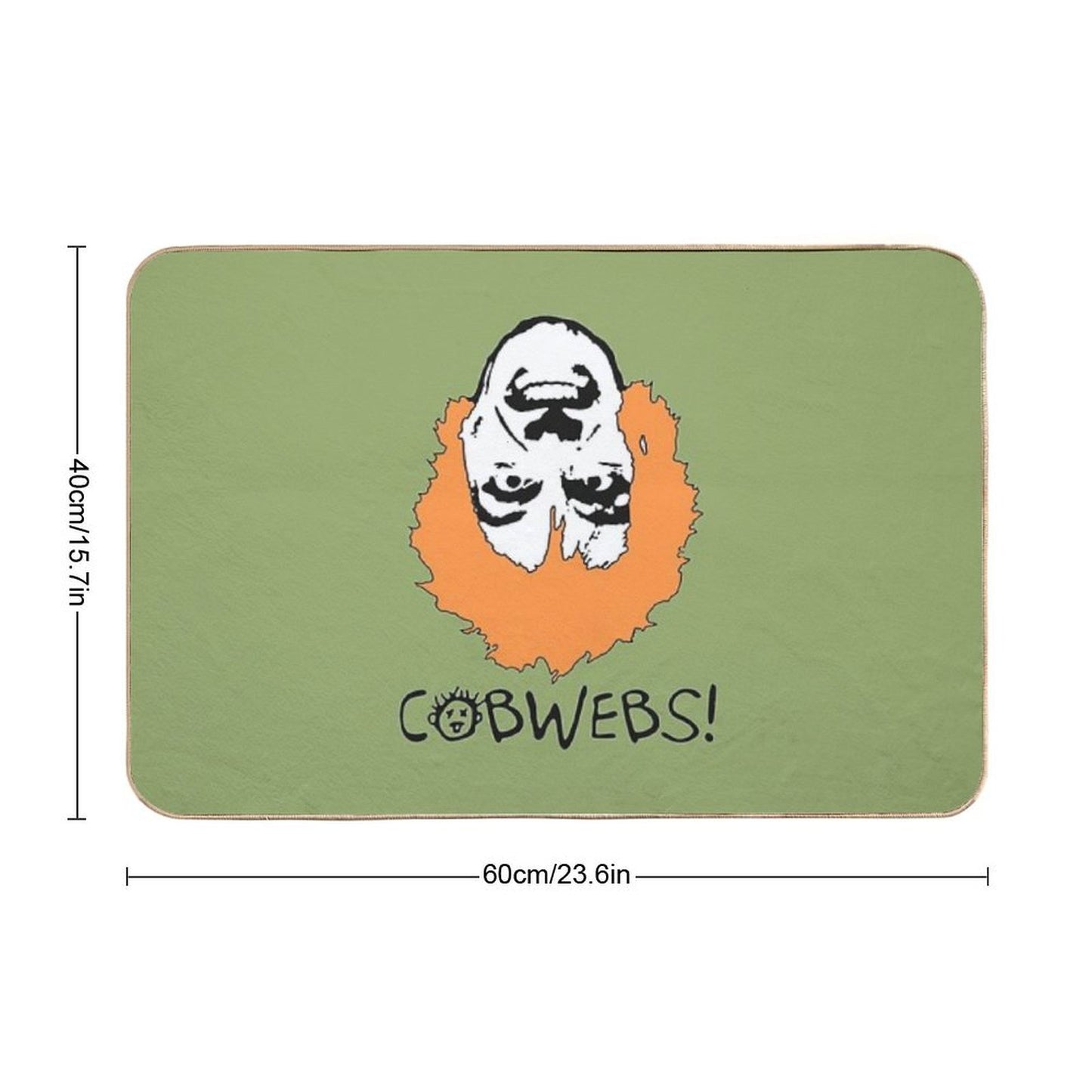 Cobwebs!  Repositionable Bath Mat
