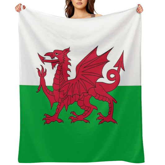 Flag of Wales - Welsh Flag Premium Throw Blanket