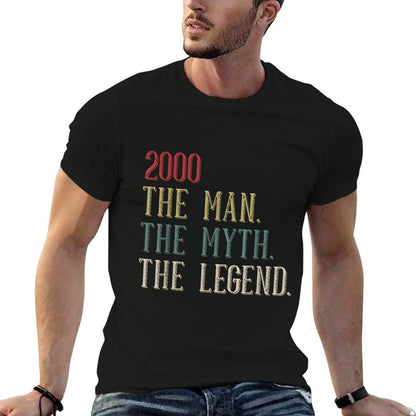 Cool 2000 25 Year Old Bday Men Women 25th Birthday  Cotton T-Shirt