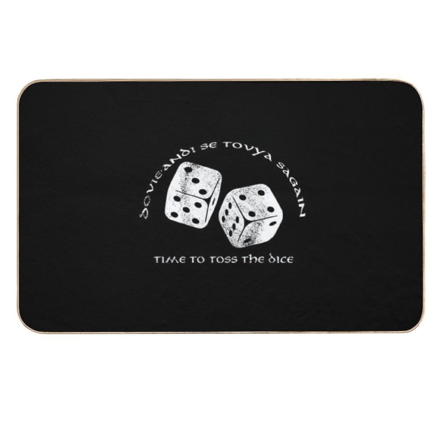 Time To Toss The Dice - Wheel of Time  Long-Lasting Bath Mat