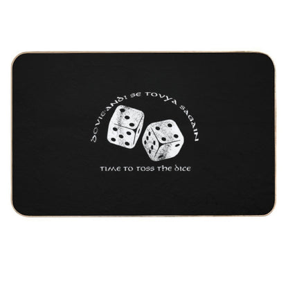 Time To Toss The Dice - Wheel of Time  Long-Lasting Bath Mat