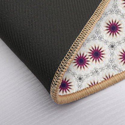 Blooming Flower on Fire  Absorbent Bath Mat