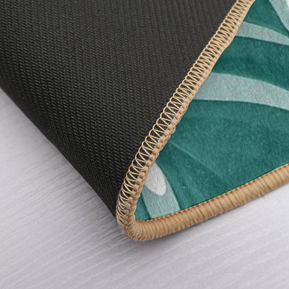 Monstera Leaves Vibes #1 #tropical #foliage #decor #art  Odorless Bath Mat