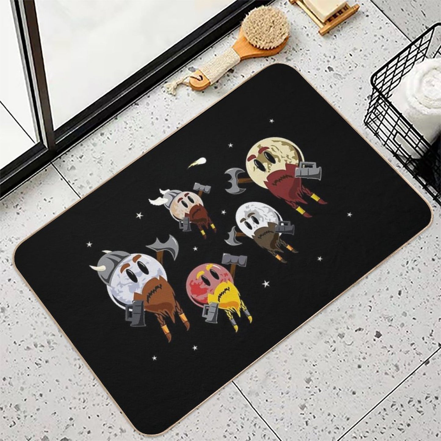 Dwarf Planets  Easy Maintenance Bath Mat