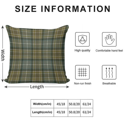 MacKellar Weathered Original Scottish Tartan Soft Short Plush Fabric Throw Pillow