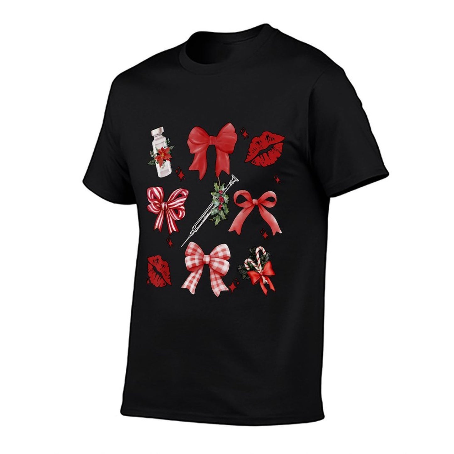 Christmas Aesthetic Nurse Injector Coquette Bow Botox Dealer  Breathable T-Shirt