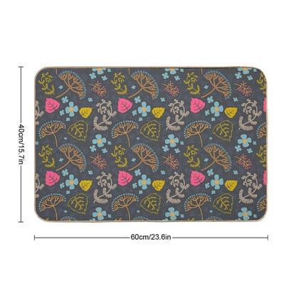 Dark Pond Pattern.  Versatile Bath Mat