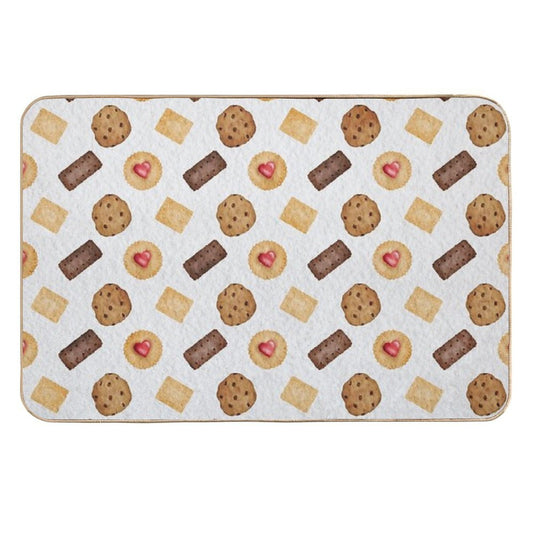 Watercolour Biscuits  Dirt-Trapping Bath Mat