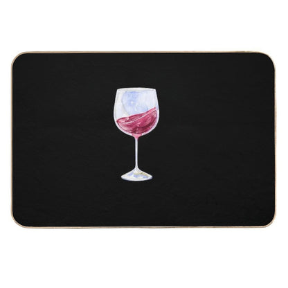 Glass of Red Wine  Eco-Friendly Bath Mat
