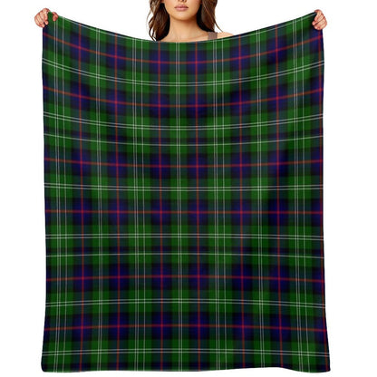 Clan Sutherland Tartan Easy Care Throw Blanket