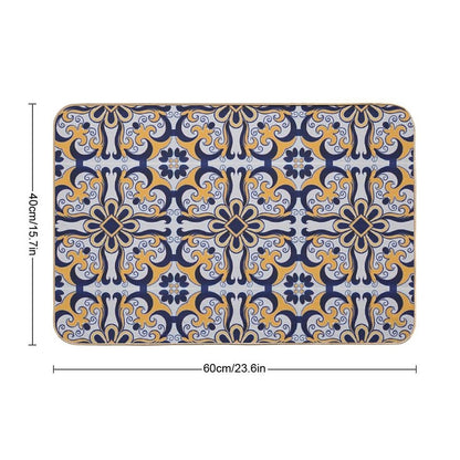 Portuguese Tile  Long-Lasting Bath Mat