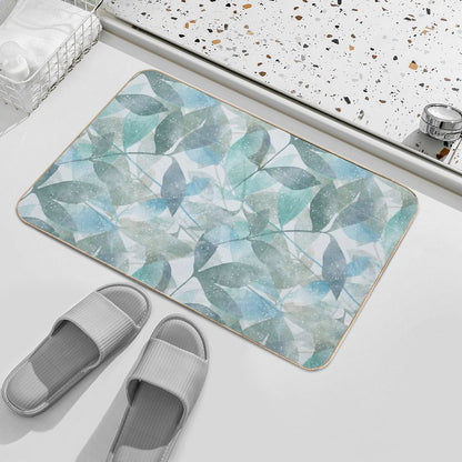 Leaf Pattern Design  Non-Slip Bath Mat