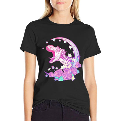 Pastel Goth Trex - Vaporwave Aesthetic  Rolled Sleeves T-Shirt