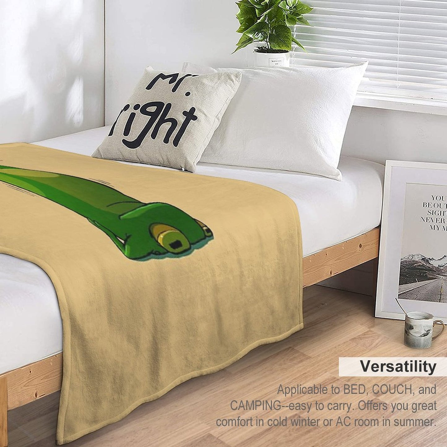 Yoga Frog Candlestick Pose Velvety-soft Throw Blanket