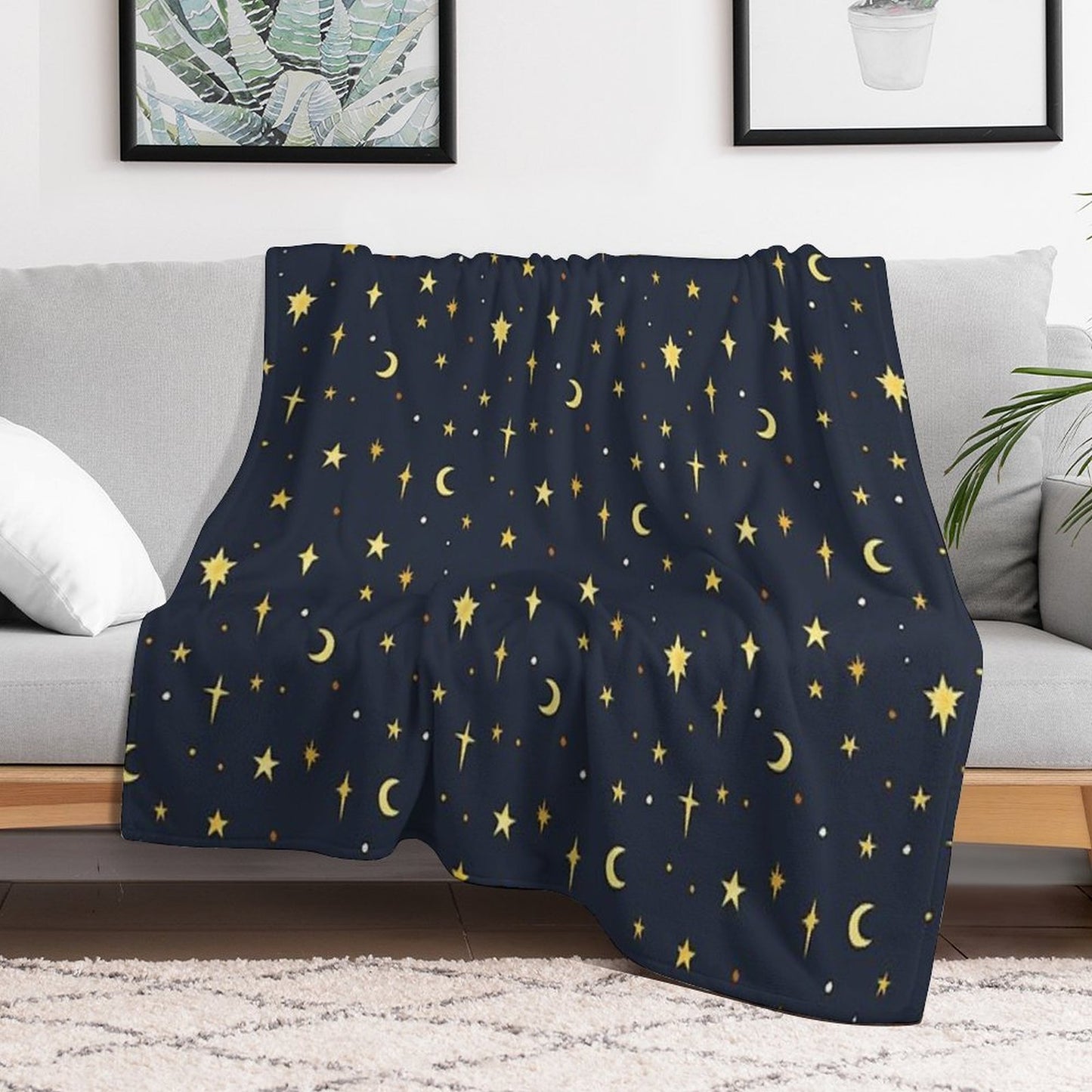 Starry Sky Pattern Multi-functional Throw Blanket