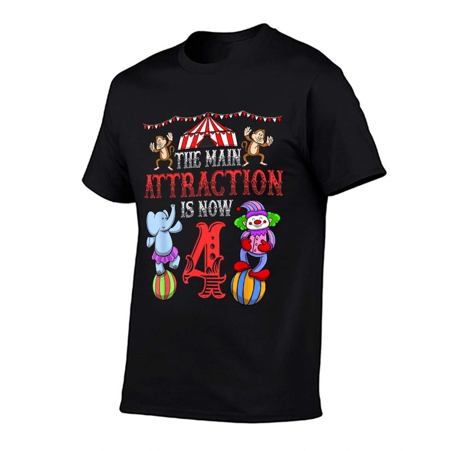 Carnival Birthday Kids 4th Circus Birthday Party  Odor-resistant T-Shirt