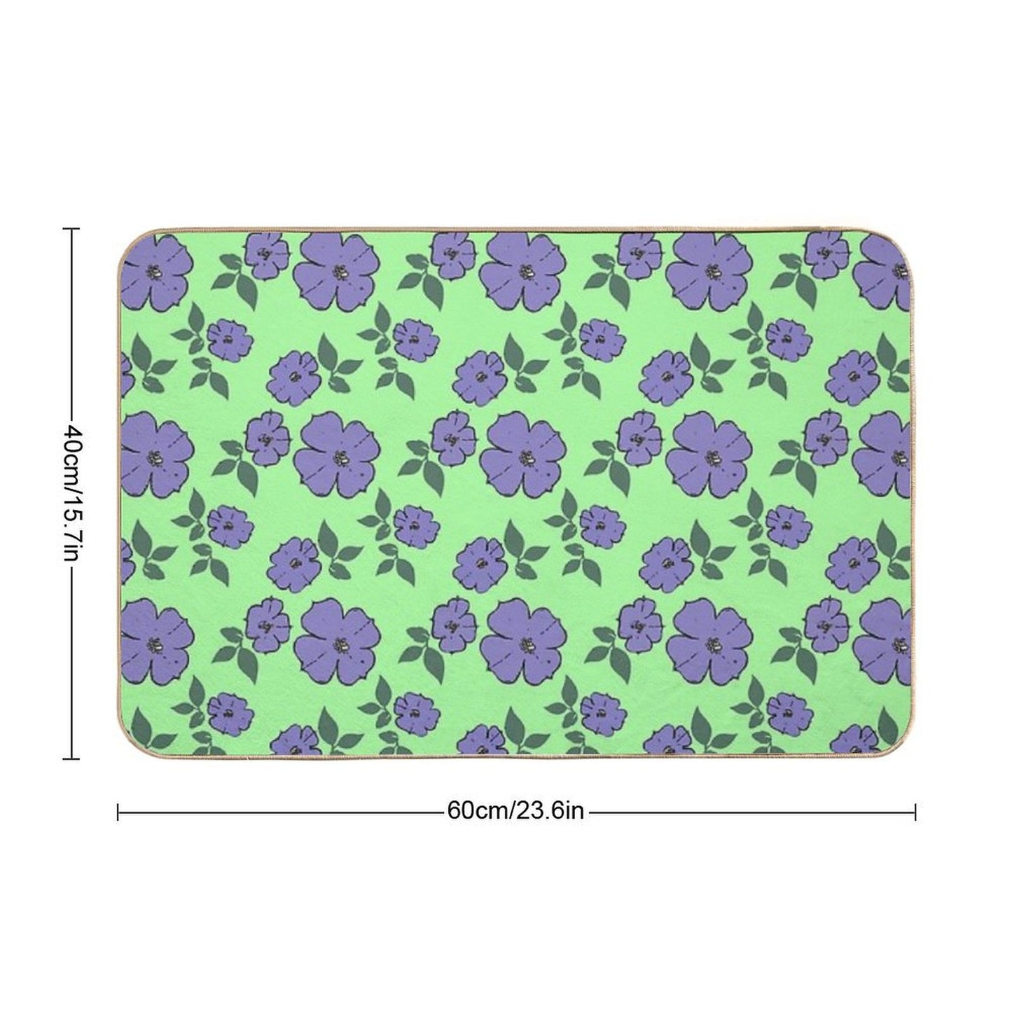 Lilacs Party  Slip-Resistant Bath Mat