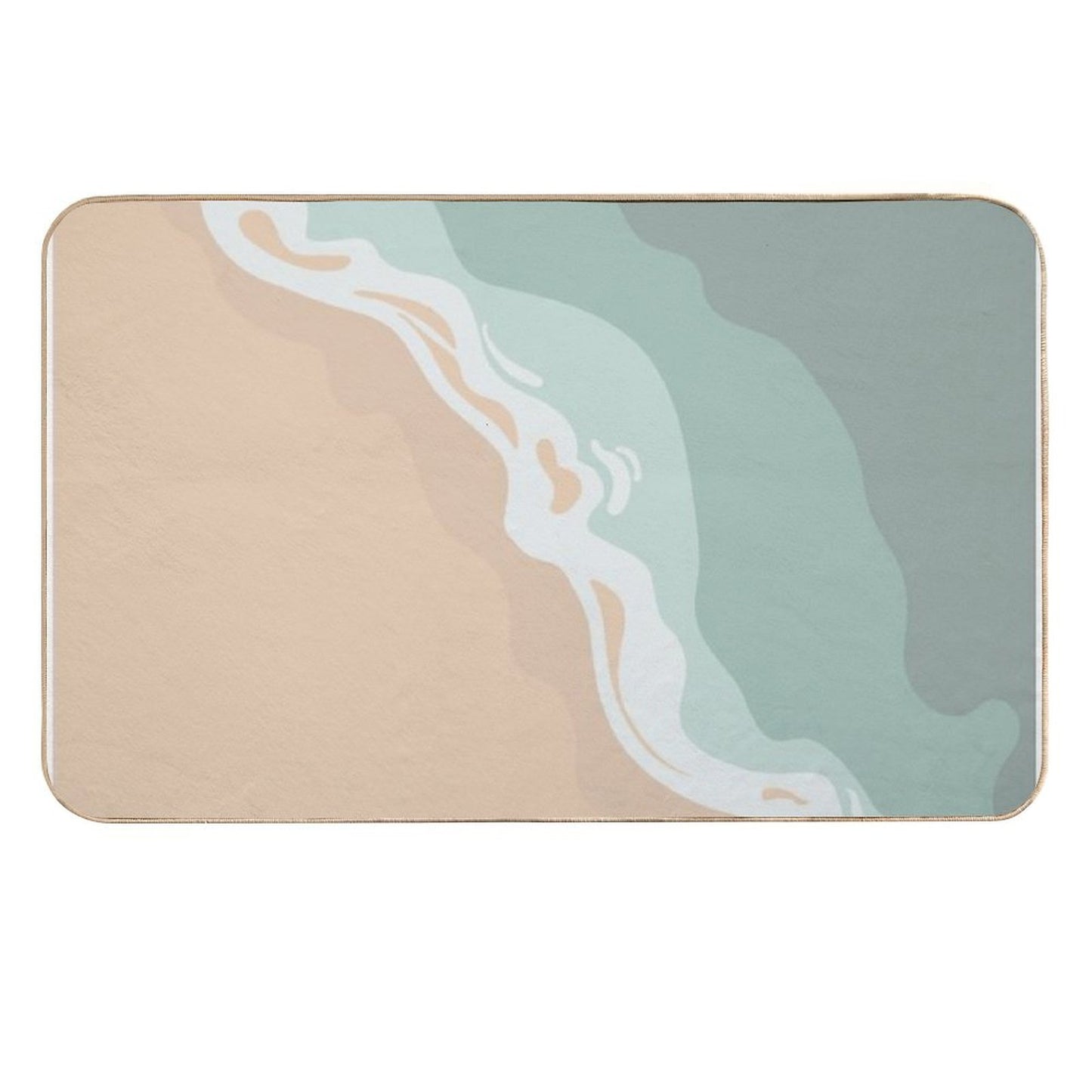 I Think I Could See The Beach #4  Fade-Resistant Bath Mat