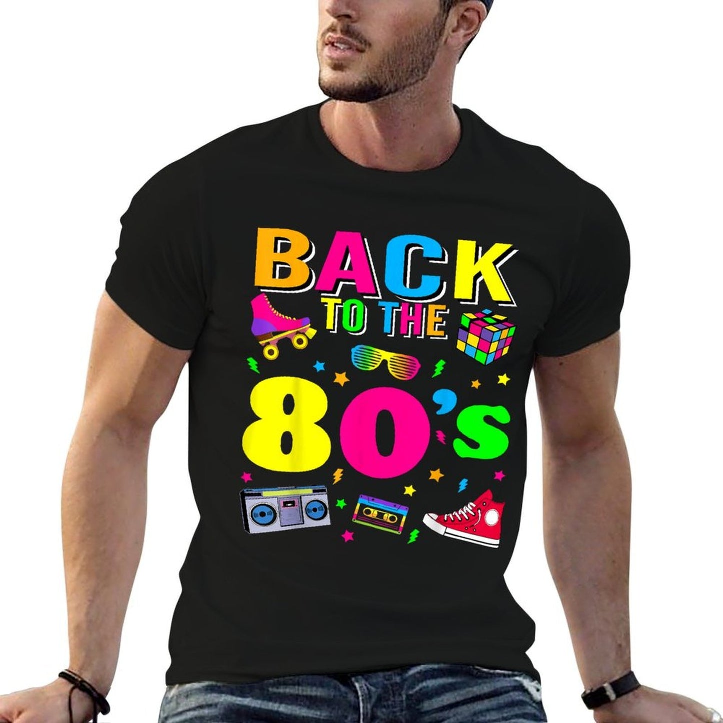 Back To 80&#39;s 1980s Vintage Retro Eighties Costume Party Gift  Classic T-Shirt