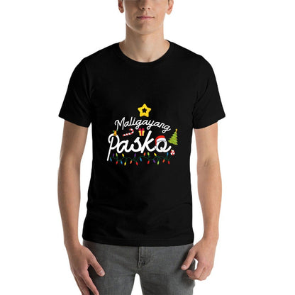 Tagalog Filipino Christmas Maligayang Pasko  Cotton T-Shirt